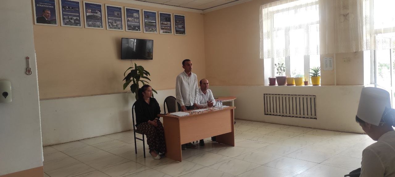 Mahalla faollari bilan tegishli mutaxassislar tomonidan turshuntirish targ'ibot ishlari o'tkazilmoqda.